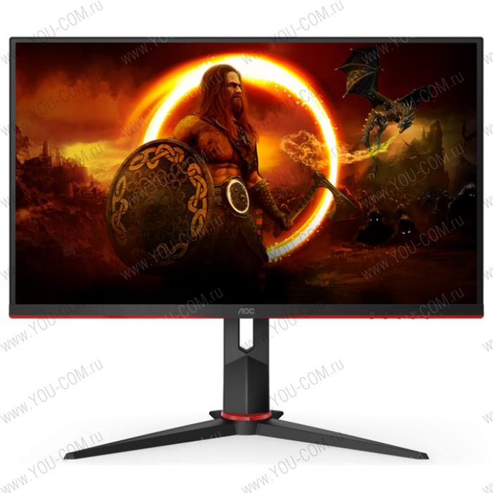 Монитор 27" AOC 27G2SU 1920x1080 165Гц VA WLED 16:9 4ms VGA 2*HDMI DP 4xUSB3.2 3000:1 80M:1 178/178 350cd HAS Pivot Swivel Speakers Black/Red