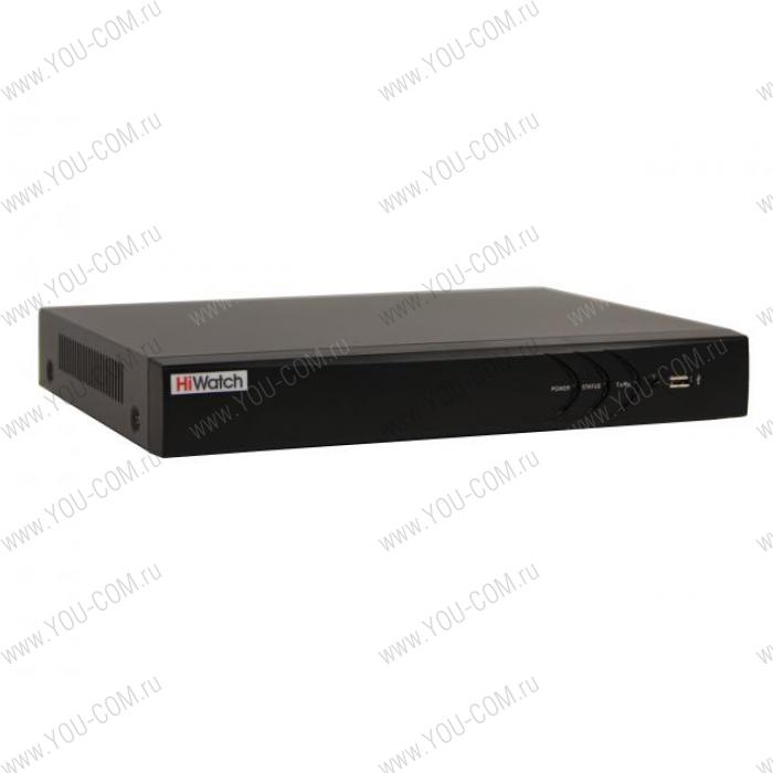 8-ми канальный IP-регистратор DS-N308P(B) c 8-ю PoE интерфейсами Видеовход: 8 IP@8Мп; Аудиовход: 1 канал RCA;  Видеовыход: 1 VGA и 1 HDMI до 4К; Аудиовыход; 1 канал RCA;  Видеосжатие H.265+/H.265/H.264+/H.264; Входящий поток 80 Мбит/с; Исходящий поток 80 Мбит/с. Разрешение записи: до 8Мп. Синхр.воспр. 1 канал@8Мп, 4 канала@1080P;  1 SATA для HDD до 6Тб, 1 10M/100M/1000M Ethernet интерфейс; 8 независимых PoE интерфейса 10M/100M; поддержка режима передачи до 250м,10Мбит/с, CAT5e; тревожные вход/выход 4/1, 2 х USB 2.0; -10°C до +55°C;  220В АC; 95Вт макс (без HDD).
