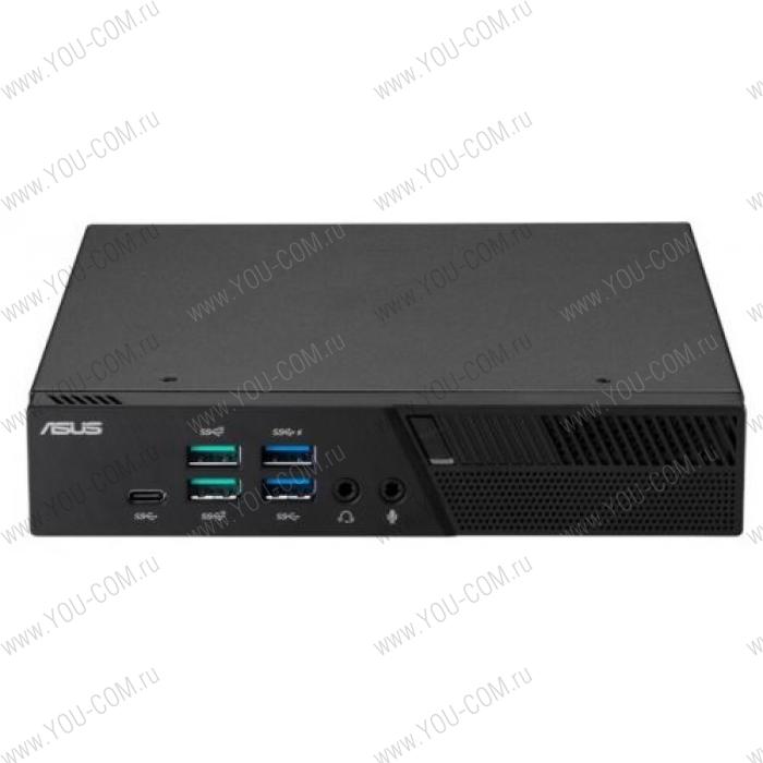 Пк ASUS Mini PC PB60-BP938ZV 90MS01E1-M09400 Pentium G5400T/8Gb/256Gb SSD/1x USB 3.2 Gen 1 Type-C/5x USB 3.1/2x USB 2.0/1 x HDMI/RJ45/Wi-Fi 802.11 a/b/g/n/BT5 /Windows 10 Pro/1,2Kg/Black