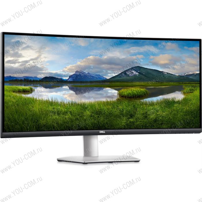 Монитор Dell Display 34" S3422DW (3440 x 1440) CURVED 100Hz,VA,LED,3000:1,21:9,4ms, Display Port 1.2,  2 x HDMI 2.0, 3 x USB 3.0, Audio line out, Headphone-out,height adjustable up to 100mm, AMD FreeSync Premium, Curved 1800R,3Y