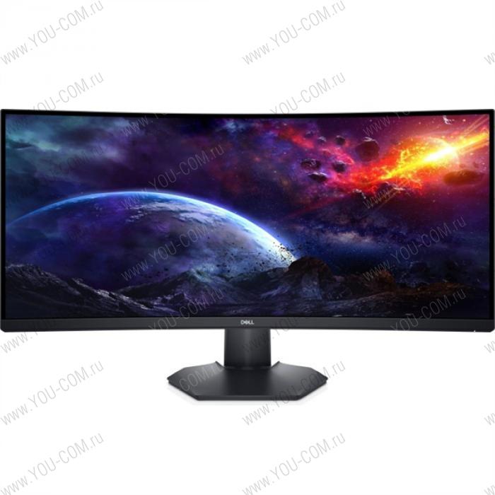Монитор Dell Display 34" S3422DWG (3440 x 1440) CURVED 144 Hz,VA,LED,3000:1,21:9,1ms,Display Port 1.2,  2 x HDMI 2.0, 5 x USB 3.2 Gen1, Headphone-out,height adjustable up to 100mm, AMD FreeSync Premium, Curved 1800R, DCI-P3 90%,3Y