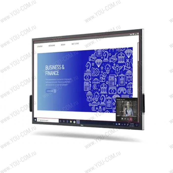 Монитор Dell Display 54.6" C5522QT INTERACTIVE TOUCH LED (3840x2160), 1300:1, IPS, LED,16:9, 9ms, 3xHDMI 2.0, DP 1.2, 2*10W speakers, 3*USB 3.2Gen1 downstream, 3*USB 3.2Gen1 upstream, 20 points touch, remote control, 2 styluses, 3y