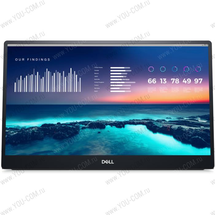  Монитор Dell 14" C1422H, Portable, S/BK ( IPS; 16:9; 300cd/m2; 700:1; 6ms; 1920x1080x60Hz; 178/178; 2xUSB Type-C)