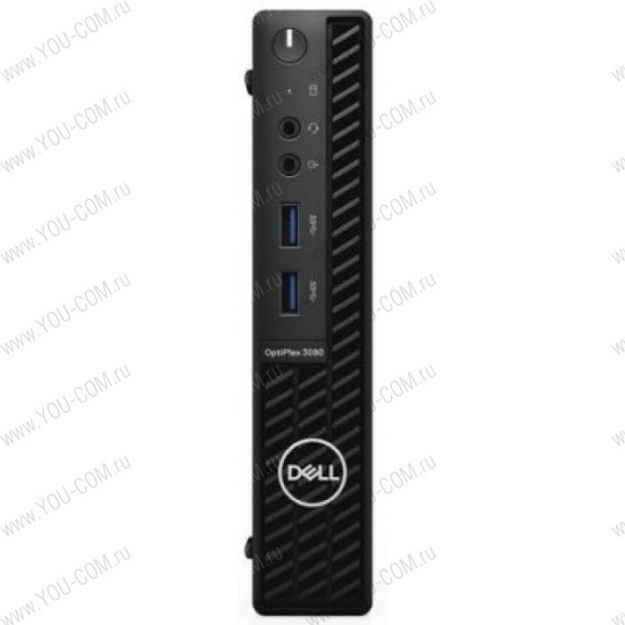 Пк Dell Optiplex 3080-9858 Micro  Core i3-10105T (3,0GHz) 4GB (1x4GB) DDR4 128GB SSD Intel UHD 630 TPM, VGA Linux 1y NBD