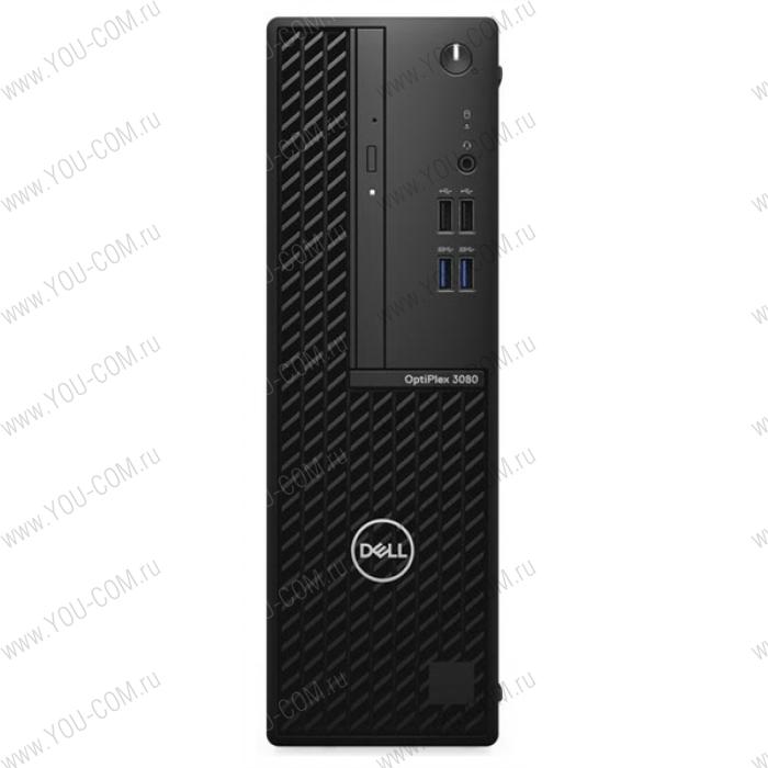 Пк Dell OptiPlex 3080-9780 SFF i3-10105  (up to 4.4GHz, 4C, 6M), 8GB (1x8GB) DDR4 No ECC, 8x DVD+/-RW 9.5mm Optical Disk Drive, 256GB M.2 PCIe NVMe class 35 SSD, UHD 630, mse, keyb, Linux Ubuntu 18.04, 1y NBD,без рф приложений