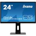 Монитор 23,8" Iiyama ProLite XB2483HSU-B3 1920x1080@75Гц AMVA LED 16:9 4ms VGA HDMI DP 2*USB2.0 80M:1 3000:1 178/178 250cd HAS Pivot Tilt Swivel Speakers Black