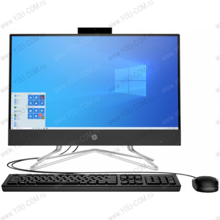 Моноблок HP 22-df0041ur 14P70EA#ACB  NT 21.5" FHD(1920x1080) AMD Athlon 3050U, 4GB DDR4 2400 (1x4GB), SSD 256Gb, AMD Integrated Graphics, noDVD, kbd&mouse wired, HD Webcam, JetBlack, FreeDos, 1Y Wty