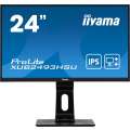 Монитор 23,8" Iiyama ProLite XUB2493HSU-B1 1920x1080@60Гц IPS LED 16:9 4ms VGA HDMI DP 2*USB2.0 80M:1 1000:1 178/178 250cd HAS Pivot Tilt Swivel Speakers Black