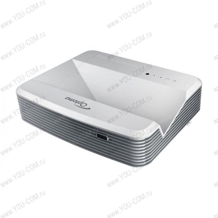 Уценка Проектор Optoma [EH320USTi - повр. уп.] Full 3D;DLP;1080p(1920*1080);4000 ANSI Lm;20000:1;TR 0,25:1;интерактивный;HDMI x2;15-pin D-sub x2;комп, AudioIN-Jack x2;USB (B);VGA OUT, AudioOUT- MiniJack;Trigger+12V;3D Sync;RS232;RJ45;16W;28/32dB;4.78kg; 