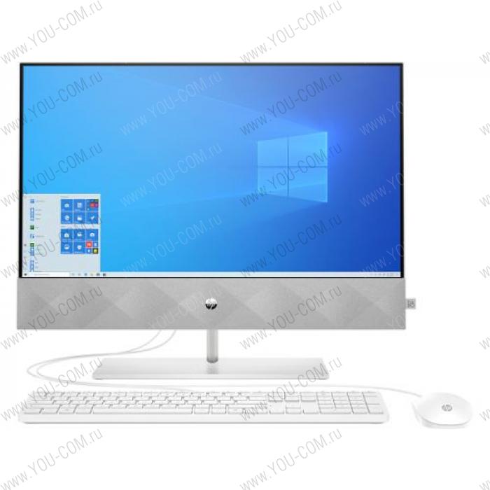 Моноблок HP 27-dp0001ur 14Q49EA#ACB NT 27" FHD(1920x1080) AMD Ryzen 3-4300U, 4GB DDR4 3200 (1x4GB), SSD 128Gb,  AMD integrated graphics, noDVD, kbd&mouse wired, HD Webcam, Natural Silver, Win10, 1Y Wty