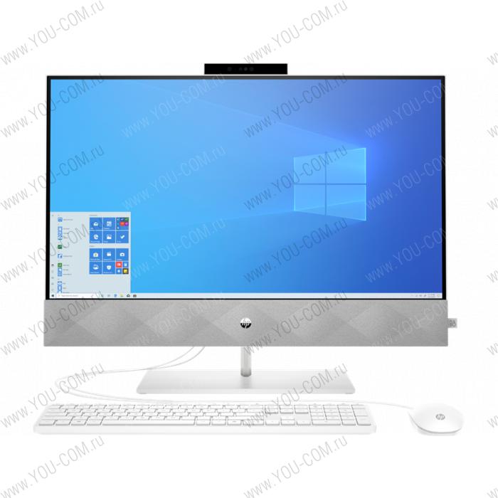 Моноблок HP Pavilion I 27-27-d0006ur 14Q41EA#ACB NT 27" FHD(1920x1080) Core i3-10300T, 4GB DDR4 2666 (1x4GB), SSD 256Gb, Internal graphics, no DVD, kbd&mouse wired, 5MP Webcam, White, FreeDos, 1Y Wty