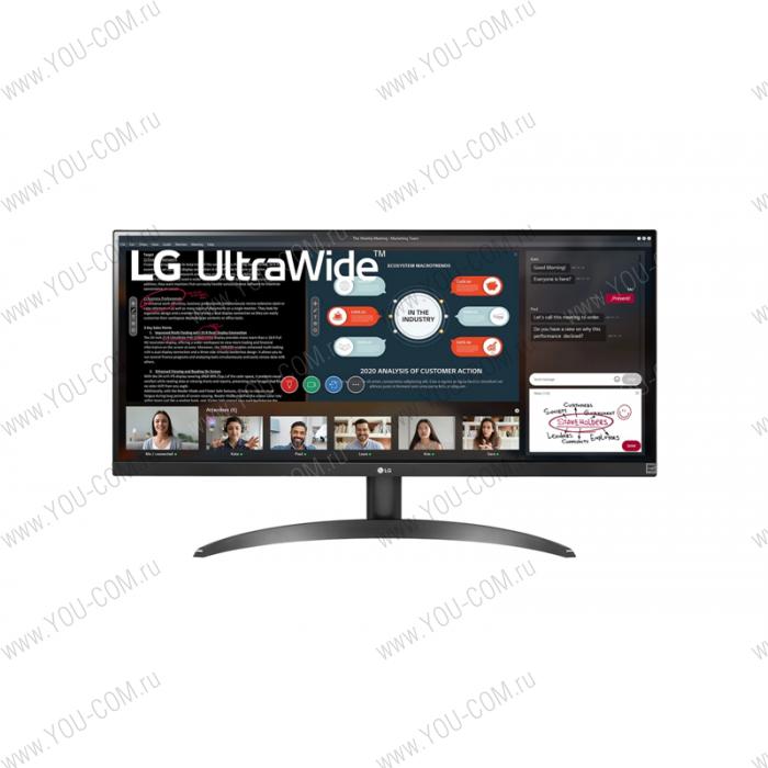 Монитор LG 29" 29WP500-B IPS LED, 2560x1080, 5ms, 178°/178°, 350cd/m2, Mega DCR, 2*HDMI, 75Hz, HDR10, AMD FreeSync, Tilt, VESA, Black