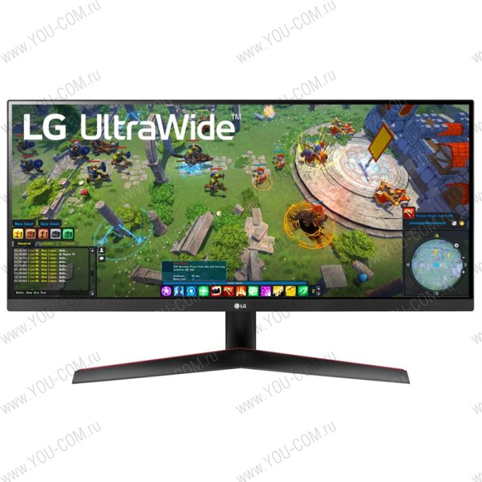 Монитор LG 29" 29WP60G-B IPS LED, 2560x1080, 1ms, 250cd/m2, 1000:1 (Mega DCR), 178°/178°, 2*HDMI, DP, USB Type-C, HDR10, колонки, AMD Freesync, 75Hz, Tilt, VESA, Black