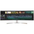 Монитор LG 49" 49WL95C-WE IPS LED изогнутый 5120x1440, 5ms, 430cd/m2, Mega DCR, 178°/178°, 2*HDMI, USB-hub, USB-C, DP, MM, HAS, Pivot, Tilt, HDR10, VESA, Black-White-Gold