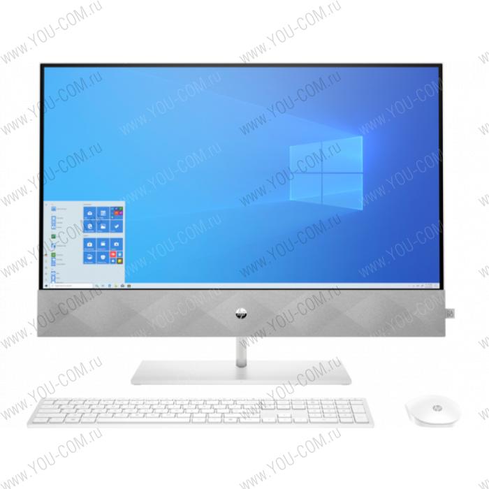 Моноблок HP Pavilion I 27-27-d0014ur 199T7EA#ACB NT 27" UHD(3840x2160) Core i7-10700T, 16GB DDR4 2666 (1x16GB), SSD 512Gb, nVidia Gef MX350 4GB, no DVD, kbd&mouse wireless, 5MP Webcam, White, Win10, 1Y Wty