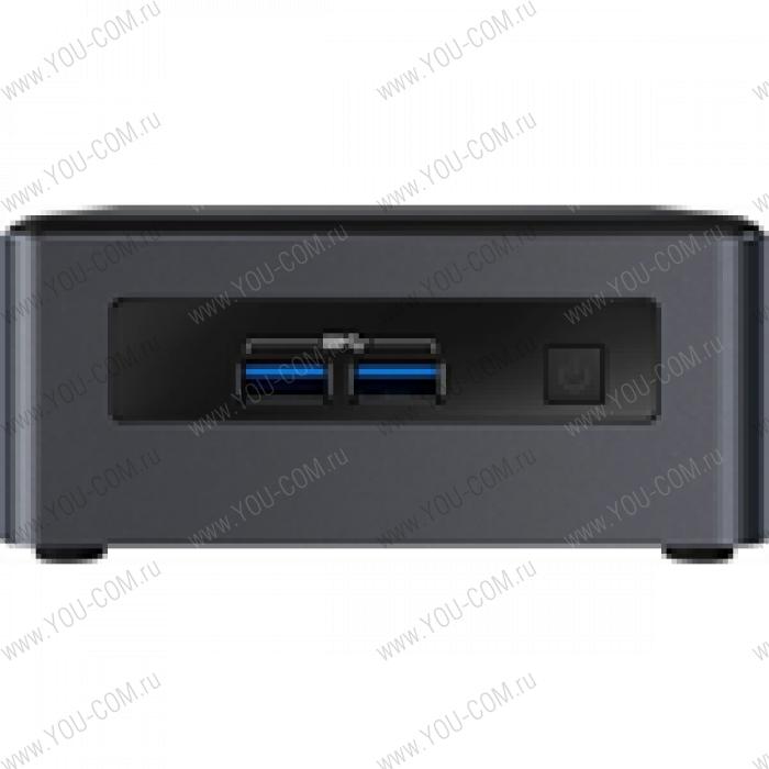 Платформа для сборки ПК Intel NUC 8 BLKNUC7I7DNH2E: Intel Core i7 8650U, 4.2 GHz, DDR4 SODIMM (up to 2400MHz/32Gb), VGA Intel Graphics(2xHDMI 2.0 + eDP 1.4), 4xUSB3.0, 1x2.5' Sata, 1x m.2 SSD, vPro