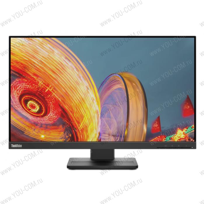 Монитор Lenovo ThinkVision E24q-20 23.8" 16:9 QHD (2560x1440) IPS, 4ms, 1000:1, 300cd/m2, 178/178, 1xHDMI 1.4, 1xDP 1.2, 1xAudio Port (3.5 mm), Speakers, Lift, Pivot, 3YR Exchange