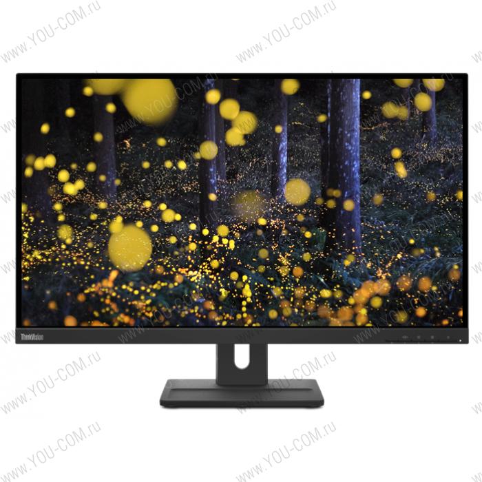 Монитор Lenovo ThinkVision E27q-20 27" 16:9 QHD (2560x1440) IPS, 4ms, 1000:1, 300cd/m2, 178/178, 1xHDMI 1.4, 1xDP 1.2, 1xAudio Port (3.5 mm), Speakers, Lift, Pivot, 3YR Exchange