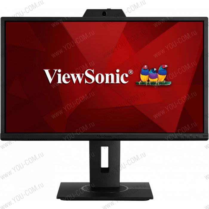 Монитор Viewsonic 23.8" VG2440V IPS, 1920x1080, 5ms, 250cd/m2, 178°/178°, 80Mln:1, VGA, HDMI, DP, USB-hub, колонки, 60Hz, VESA, Black