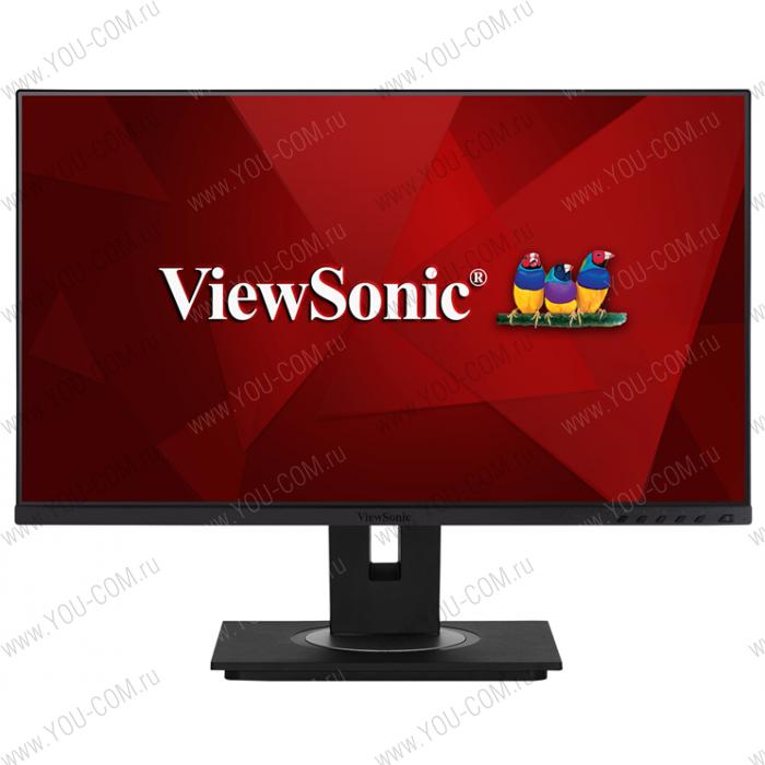 Монитор ViewSonic 24" VG2456 IPS LED,16:9, 1920x1080, 5ms, 250 cd/m2, 178°/178°, 1000M:1, 75Hz,VESA,  DisplayPort, HDMI , MPR-II, TCO 7.0, Energy Star 7.0