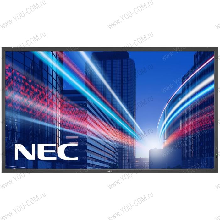 Профессиональная LED панель NEC MultiSync X554HB  Диагональ 55",  Яркость 2700 Кд\м2,  Контрастность 5000 к 1,  ЖК,  Режим работы 24/7,   Тип матрицы: S-PVA ,   Разрешение: 1920x1080, 16:9,   Угол обзора по в/г: 178 °,   Входы: HDMI, Mini-Jack, DVI, RJ-45, DisplayPort, VGA,   Выходы: Mini-Jack 3.5, DisplayPort