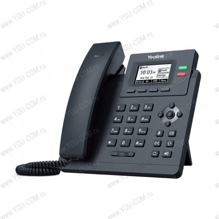 IP-телефон Yealink SIP-T31 Yealink  HD Voice,   2,3 "132x64-пиксельный графический ЖК-дисплей с подсветкой,   Двухпортовый 10 / 100M Ethernet-коммутатор,   Поддержка кодеков Opus,   До 2 учетных записей SIP ,  Поддержка гарнитуры,   Настенный монтаж,  HD на телефоне,  HD на динамике,  2 VoIP аккаунта,  Локальная 5-сторонняя конференц-связь,  Прямой IP-вызов без SIP-прокси,  Групповое прослушивание, СМС, экстренный вызов,  XML-браузер, действие URL / URI,  Autoprovision PnP,   Zero-sp-touch, TR-069,  2 x RJ45 10 / 100M Ethernet-порта,   1 х RJ9 (4P4C) порт для трубки,   1 порт RJ9 (4P4C) для гарнитуры,  Умный набор,  HOT-DESKING    