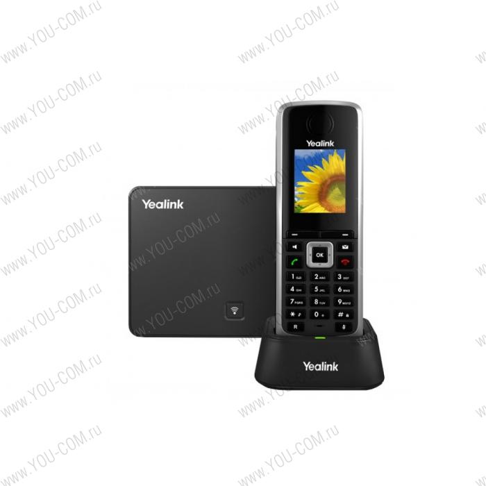 Беспроводной DECT SIP-телефон с радиотрубкой YEALINK W52P DECT SIP   Цветной 1.8’’ LCD-экран с разрешением 128x160,   DECT CAT-iq2.0,  HD,  HD кодек G.722,  КодекИ: G.722, G.711(А/μ), G.726, G.729AB, G.723.1., iLBC,  1 порт x RJ45 10/100M,  РоЕ (Power over Ethernet, 802.3af) Class 1,   Разъем для гарнитуры 2.5мм,  Порт Mini-USB для обновления ПО трубки,  Поддержка 4-х одновременных вызовов,   5-ти SIP-аккаунтов с независимой настройкой,  Покрытие: 50 м в помещении, 300м вне помещения,  