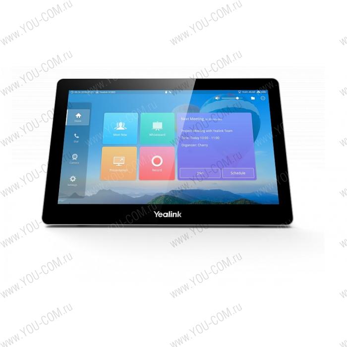 Сенсорная панель управления Yealink CTP20 Для VC800/880/500/200,  Android OS, унифицированный UI,  Экран IPS 13.3, FullHD, емкостной сенсорный экран, замена пульта ДУ,  Разрешение 1920x1080,  Регулируемый угол наклона 15˚ - 70˚,      Поддержка активного емкостного стилуса,  Каждый терминал Yealink поддерживает до 4 CTP2O одновременно,  Whiteboard и заметки на контенте,  Управление конференцией и камерой, в т.ч. предпросмотр,  Поддержка Power over Ethernet,  USB type-A для записи,  USB type-C для показа контента, планируется,  Встроенный микрофон, планируется,  1хRJ45 Ethernet-порт;  Поддержка PoE , IEEE 802.3af,  Wi-Fi  2.4 / 5ГГц)