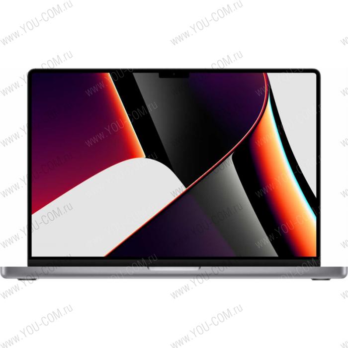 Ноутбук Apple 16-inch MacBook Pro, MK183RU/A, (2021): Apple M1 Pro 10c CPU, 16c GPU, 16GB, 512GB SSD, Space Grey   Liquid Retina XDR, Разрешение 3456x2234, Тип матрицы IPS, Wi-Fi, BlueTooth, Интерфейсы: 3.5 mini jack, Thunderbolt/USB 4x3, MagSafe 3