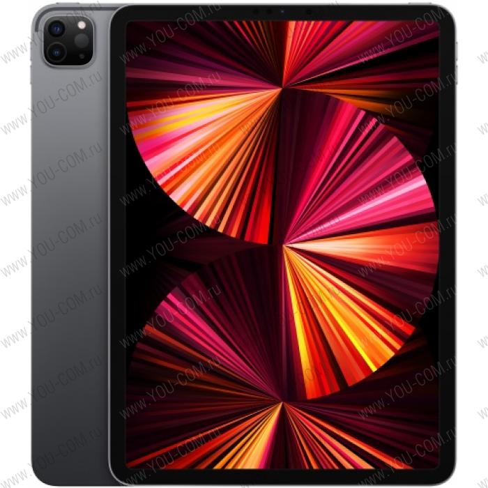 Планшет Apple 11-inch iPad Pro 3-gen. (2021) WiFi 128GB - Space Grey MHQR3RU/A  IPadOS 14, Тип экрана Liquid Retina, Разрешение экрана	2388x1668,  Bluetooth, Порты и разъёмы USB 4 / Thunderbolt,  Камера TrueDepth