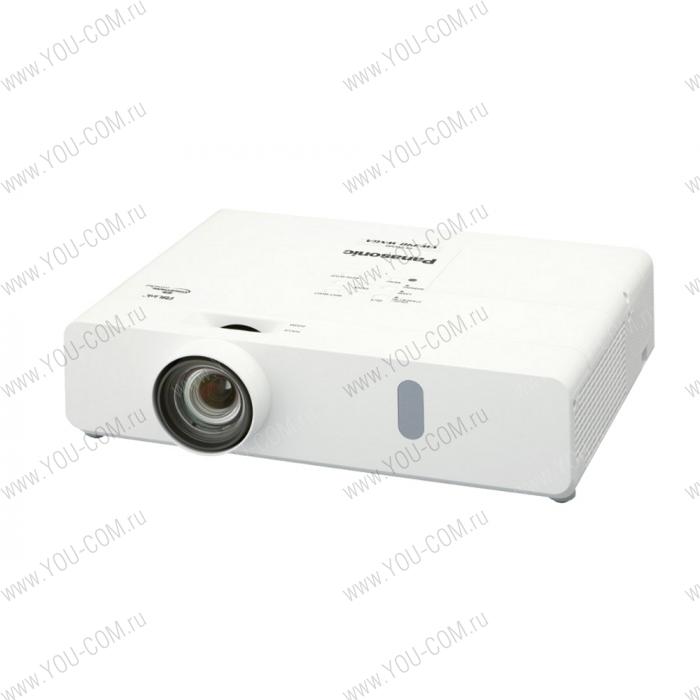 Проектор Panasonic [PT-VX430_повр.уп] 3LCD 4500 lm, XGA (1024x768), 20,000:1; 4:3; 1,2-,1,9:1 m; HDMI in x2; ComputerIN D-Sub HD 15pin x1; SVideo; Audio; RS232; RJ45; USB A, USB B; 10W; 29/37 dB; 3,3 кг  