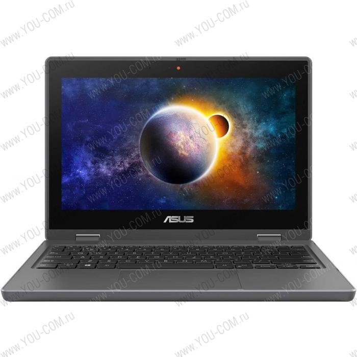 Ноутбук ASUS PRO BR1100FKA-BP0472T 90NX03A1-M05900 Pentium Silver N6000/8Gb/128Gb eMMC+128Gb SSD/11,6"HD  Touch(1366 x 768)1 x VGA/1 x HDMI /RG45/WiFi5/BT/Cam/Windows 10 Home/1,4Kg/Dark Grey