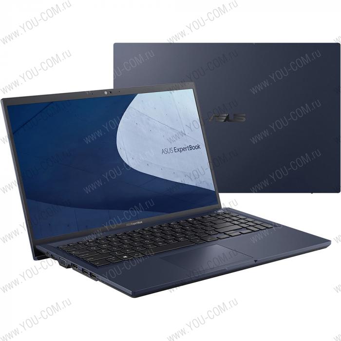 Ноутбук ASUSPRO B1500CEAE-BQ2279T 90NX0441-M26860 Special Core i3 1115G4/4Gb/256Gb SSD/15.6"FHD IPS (1920x1080)/1 x VGA/1 x HDMI /RG45/1x Thunderbolt 4/WiFi/BT/Cam/Windows 10 Home/1.7Kg/STAR BLACK 