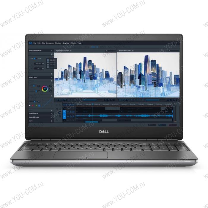 Ноутбук, без сумки, без РФ приложений Dell Precision 7560-0754 15.6" UHD (3840 x 2160) AG/NonTouch/600nit/IR Cam, i7-11850H (up to 4.8Ghz,8C,24M,45W), 16GB (2*8GB) 3200Mhz SO-DIMM DDR4 Non-ECC, 1TB M.2 PCIe 2280 Solid State Drive Class 40, Nvidia RTX A2000 with 4GB GDDR6, Intel Wi-Fi 6E AX210 2x2 6ГГц + Bluetooth 5.2, FPR, Smart Card, NFC, TPM, vPro, 6C 95W/HR, Adp 180W, backlit Kbd, Audio, Win 10 Pro (64)ru, 3Y PNBD