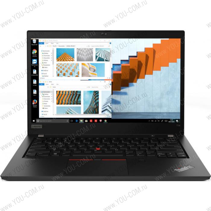 Ноутбук Lenovo ThinkPad T14 AMD G1 T 20UD003QRT, 14" FHD (1920x1080)IPS AG 250N, Ryzen 5 Pro 4650U 2.1G, 8GB DDR4, 256GB SSD M.2, Radeon Graphics, NoWWAN, WiFi 6,BT, SCR,HD Cam, 3cell 50Wh, 65W USB-C, Win 10 Pro, 3Y CI, 1.55kg, 