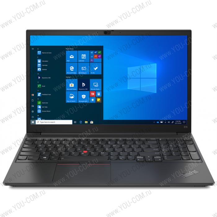 Ноутбук Lenovo ThinkPad E15 Gen 2-ITU 20TD00GLRT 15,6" FHD (1920x1080) AG 250N, i7-1165G7 2.8G, 16GB DDR4 3200 SODIMM, 512GB SSD M.2, Intel Graphics, WiFi+BT, FPR, IR Cam, 3cell 45Wh, 65W USB-C, Win 11 Pro, Black, 1Y CI, 1.7kg, 