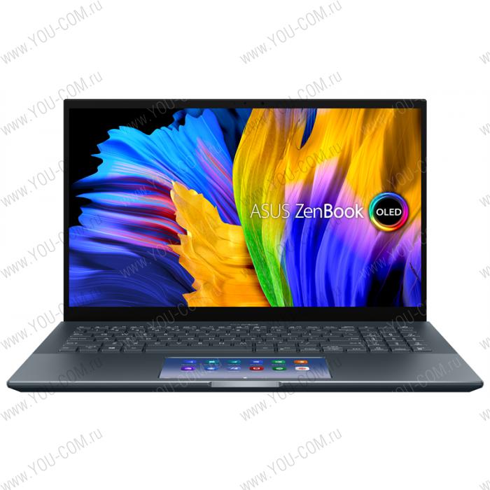 Ноутбук ASUS Zenbook 15 UX535LI-H2347T Core i5-10300H/16Gb/1Tb /GTX 1650Ti 4Gb/15.6 OLED 4K UHD (3840 x 2160) Touch/WiFi6/BT/HD IR/Windows 10 Home/1.8Kg/Pine Grey/Sleeve
