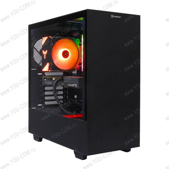 Игровой компьютер Raskat Strike 520 (AMD Ryzen 5 5600X, RAM 16Gb, SSD NVMe 240Gb, HDD 1Tb, AMD RX6600 8Gb, no OS) (555194)