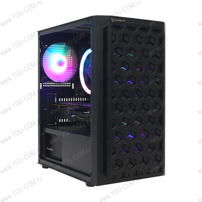 Игровой компьютер Raskat Strike 520 (AMD Ryzen 5 3500, RAM 8Gb, SSD NVMe 240Gb, HDD 1Tb, GeForce 1660Ti 6Gb, no OS) (555255)