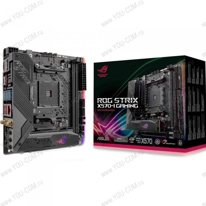 ROG STRIX X570-I GAMING AM4 mini-ITX 2xDDR4 PCIEx16 2xM.2 HDMI DP GLAN WIFI RTL {6} (487597)