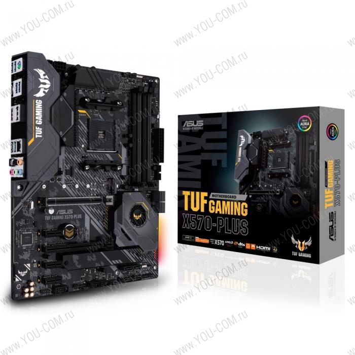 TUF GAMING X570-PLUS AM4 ATX 4xDDR4 2xPCIEx16 3xPCIEx1 2xM.2 HDMI DP GLAN RTL {5} (388450)