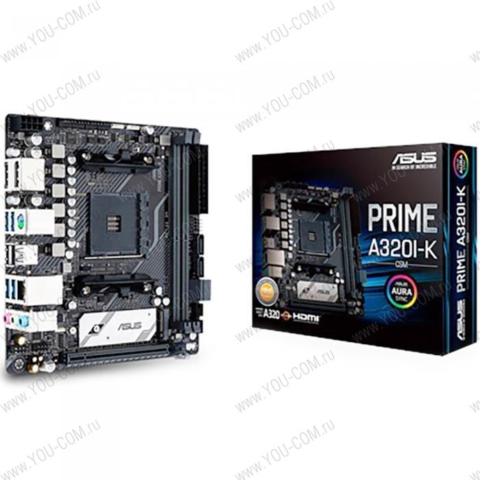 PRIME A320I-K AM4 mini-ITX 2xDDR4 PCIEx16 M.2 HDMI DP GLAN (361644)