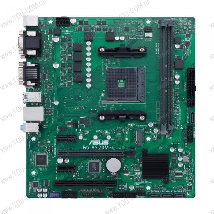 PRO A520M-C/CSM AM4 micro-ATX 2xDDR4 PCIEx16 2xPCIEx1 PCI M.2 VGA DVI HDMI GLAN RTL (873352)