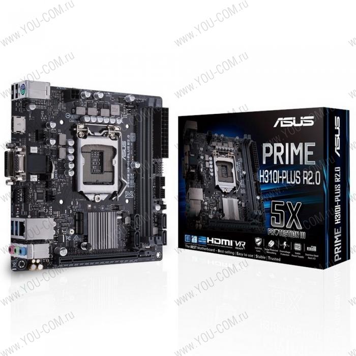 PRIME H310I-PLUS R2.0 LGA1151 mini-ITX 2xDDR4 PCIEx16 M.2VGA DVI HDMI GLAN RTL {10}