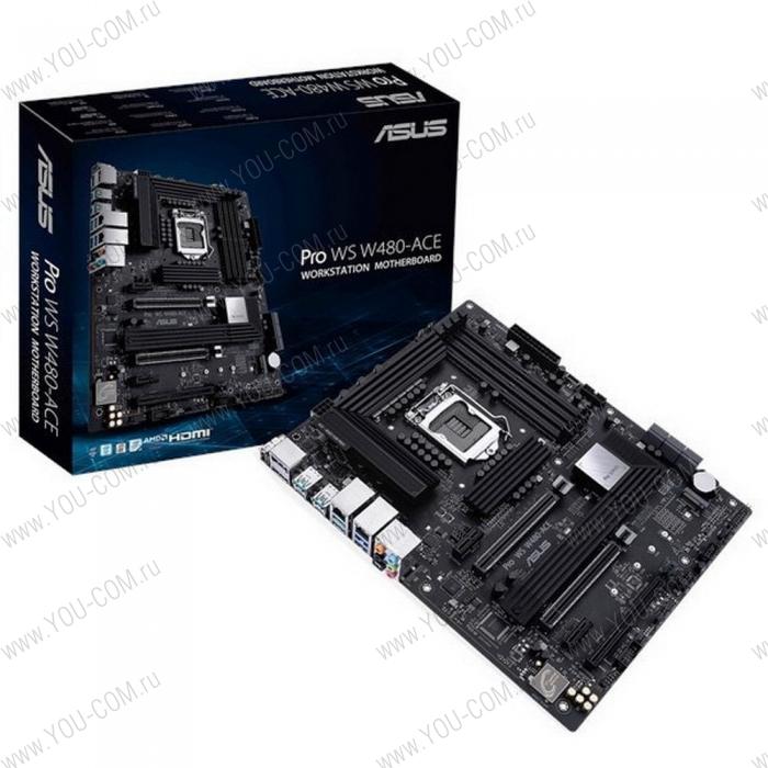 PRO WS W480-ACE LGA1200 ATX 4xDDR4 3xPCIEx16 2xPCIEx1 2xM.2 HDMI 2xDP 2xUSBC 2.5GLAN RTL {10} (486576)