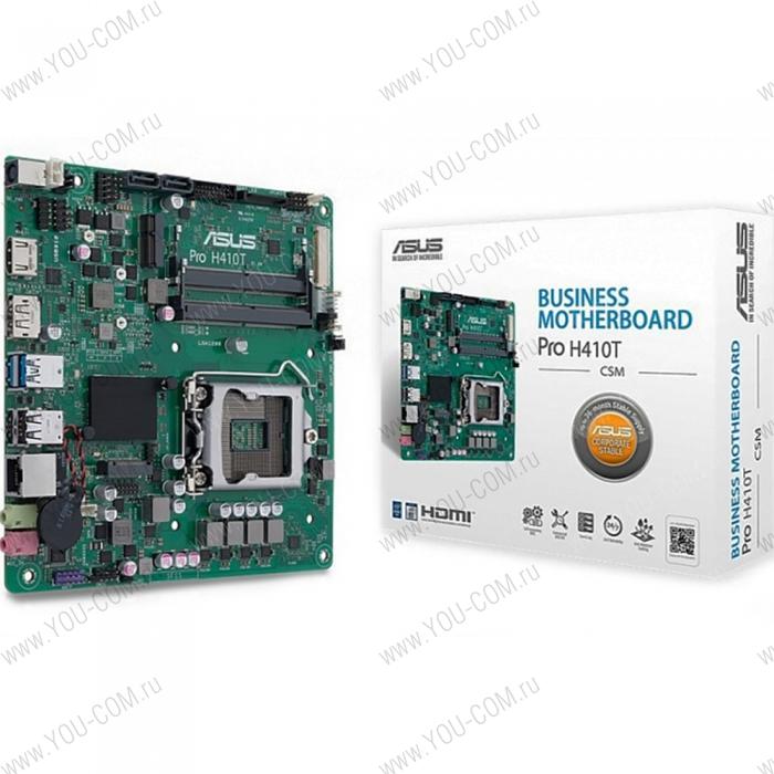 PRO H410T/CSM LGA1200 Thin mini-ITX 2xDDR4 M.2 HDMI DP GLAN RTL {10} (860277)