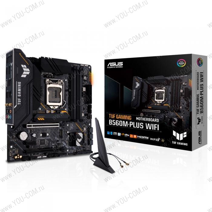 TUF GAMING B560M-PLUS WIFI LGA1200 micro-ATX 4xDDR4 2xPCIEx16 PCIEx1 2xM.2 HDMI DP 2.5GLAN WIFI RTL {10} (125273)