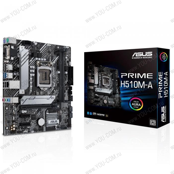 PRIME H510M-A LGA1200 micro-ATX 2xDDR4 PCIEx16 2xPCIEx1 M.2 VGA HDMI DP GLAN RTL {10} (128465)