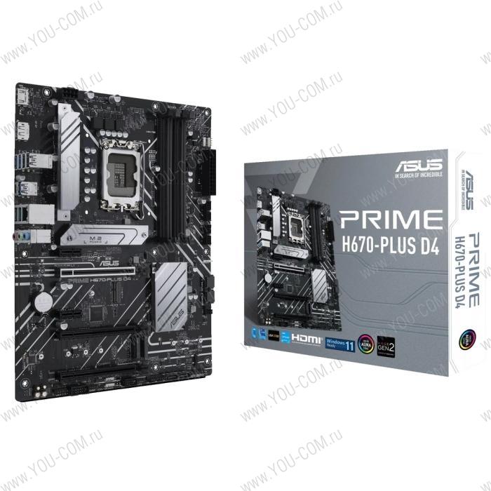 PRIME H670-PLUS D4 LGA1700 ATX 4xDDR4 3xPCIEx16 2xPCIEx1 3xM.2 HDMI DP 2.5GLAN (511724)