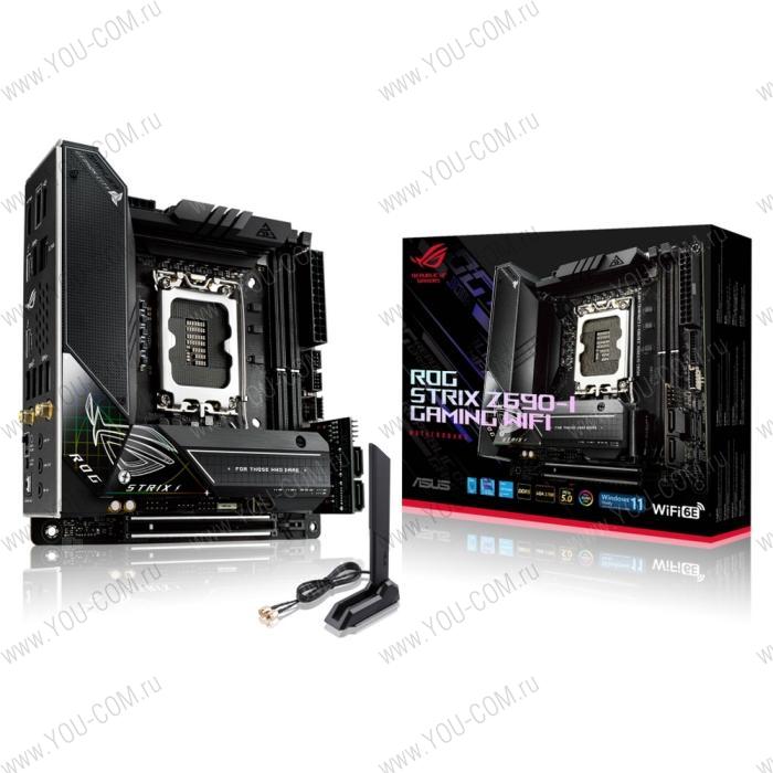 ROG STRIX Z690-I GAMING WIFI LGA1700 mini-ATX 2xDDR5 PCIEx16 2xM.2 HDMI 2.5GLAN WIFI (460961) {6}